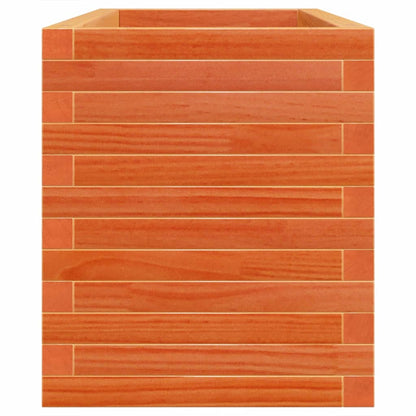 vidaXL Garden Planter Wax Brown 110x40x46 cm Solid Wood Pine