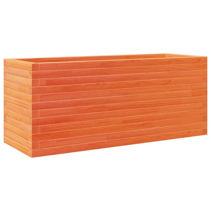 vidaXL Garden Planter Wax Brown 110x40x46 cm Solid Wood Pine