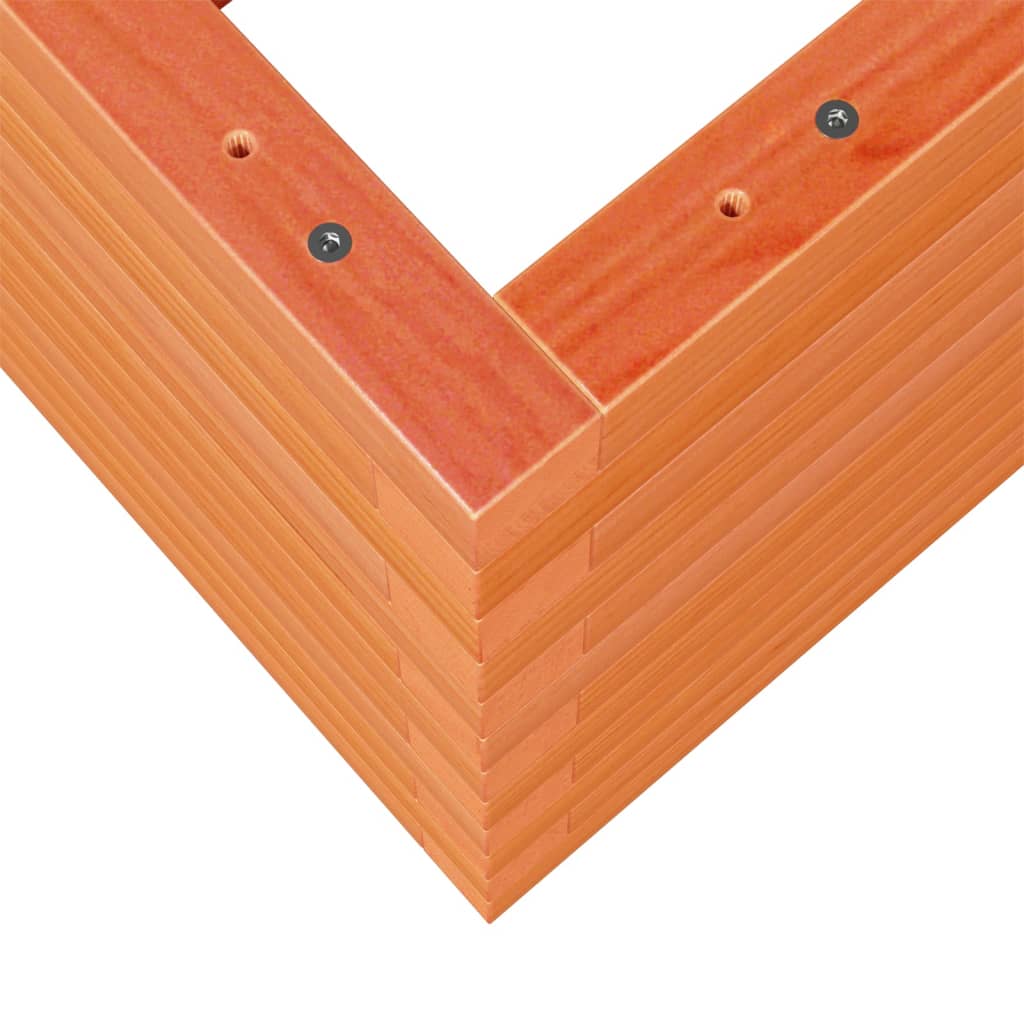 vidaXL Garden Planter Wax Brown 110x40x46 cm Solid Wood Pine