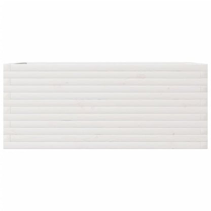 vidaXL Garden Planter White 110x60x46 cm Solid Wood Pine