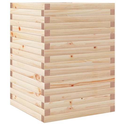 vidaXL Garden Planter 50x50x68.5 cm Solid Wood Pine