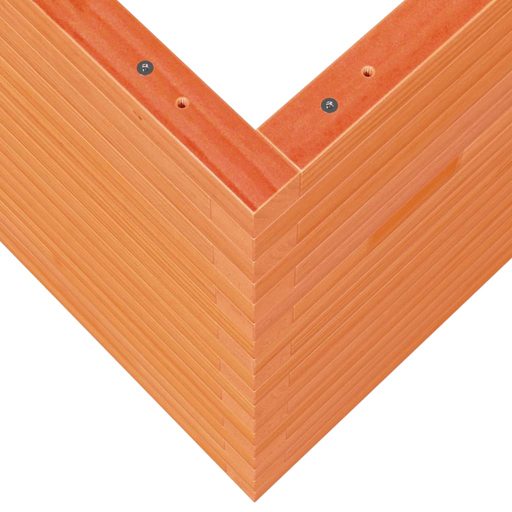 vidaXL Garden Planter Wax Brown 70x70x68.5 cm Solid Wood Pine