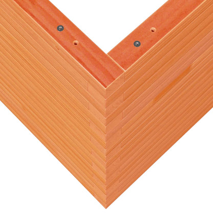 vidaXL Garden Planter Wax Brown 80x80x68.5 cm Solid Wood Pine