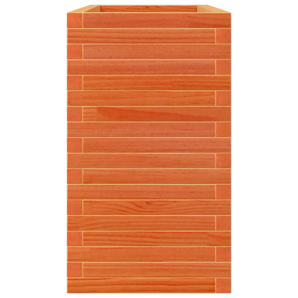 vidaXL Garden Planter Wax Brown 90x40x68.5 cm Solid Wood Pine