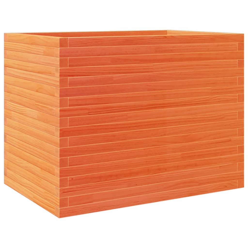 vidaXL Garden Planter Wax Brown 90x60x68.5 cm Solid Wood Pine