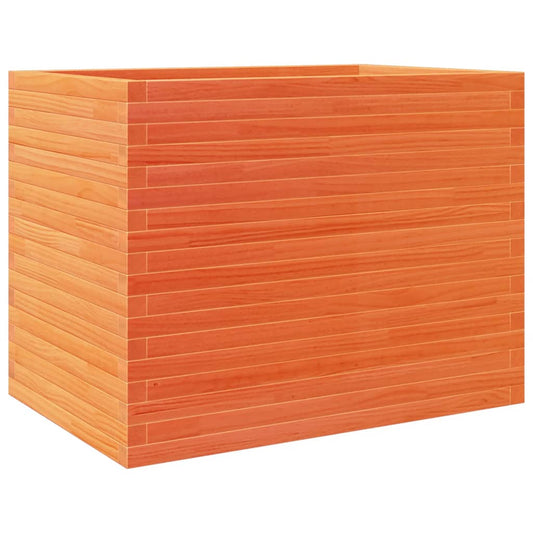 vidaXL Garden Planter Wax Brown 90x60x68.5 cm Solid Wood Pine