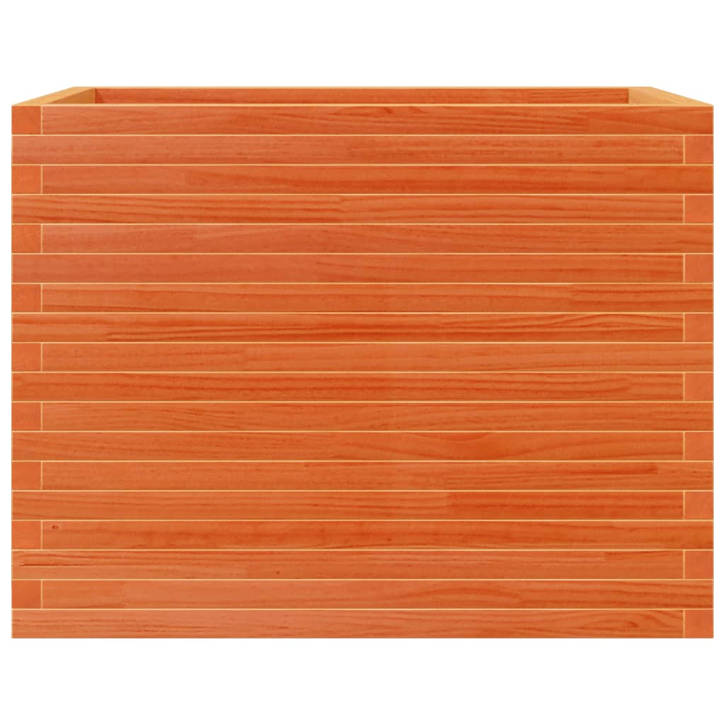 vidaXL Garden Planter Wax Brown 90x60x68.5 cm Solid Wood Pine