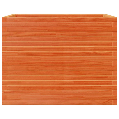 vidaXL Garden Planter Wax Brown 90x60x68.5 cm Solid Wood Pine