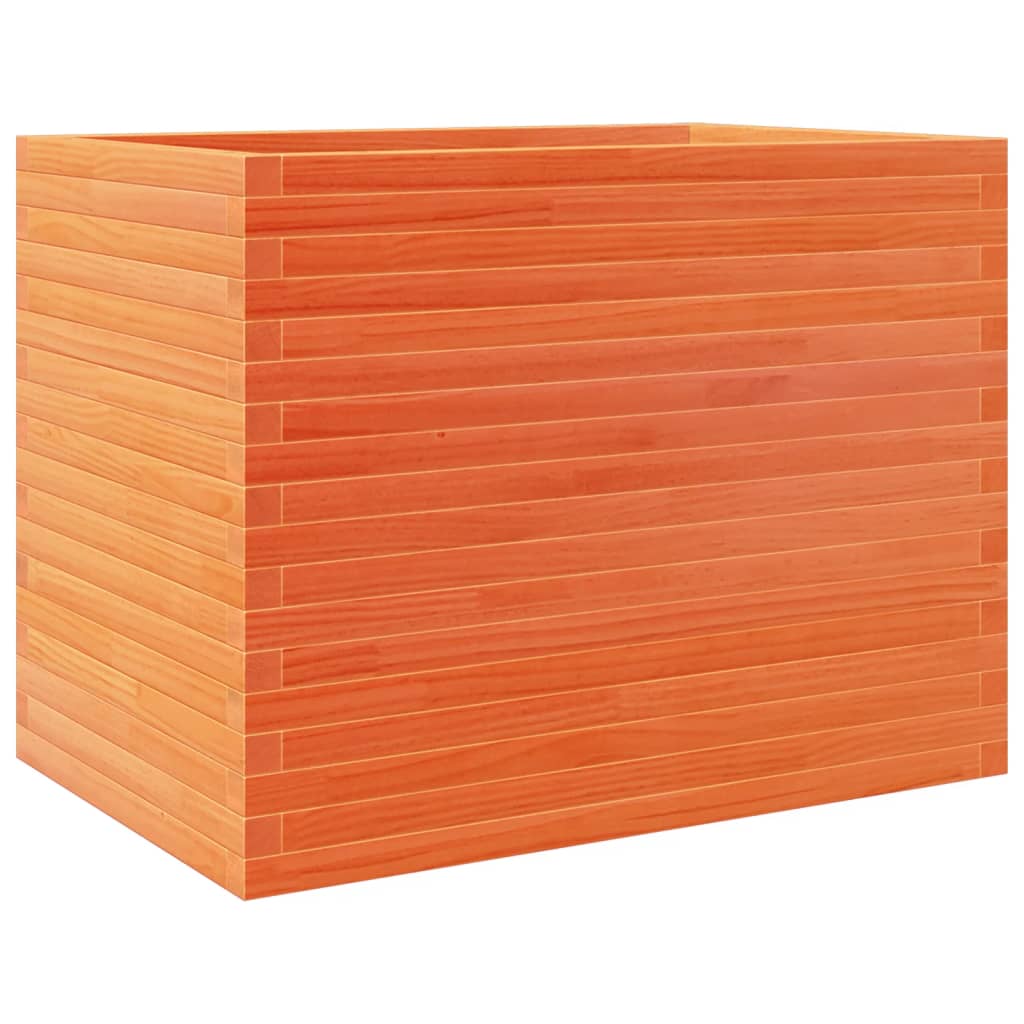 vidaXL Garden Planter Wax Brown 90x60x68.5 cm Solid Wood Pine