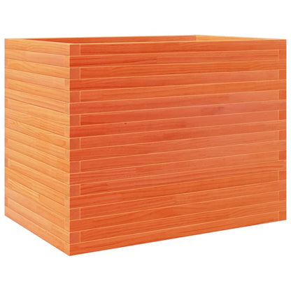 vidaXL Garden Planter Wax Brown 90x60x68.5 cm Solid Wood Pine