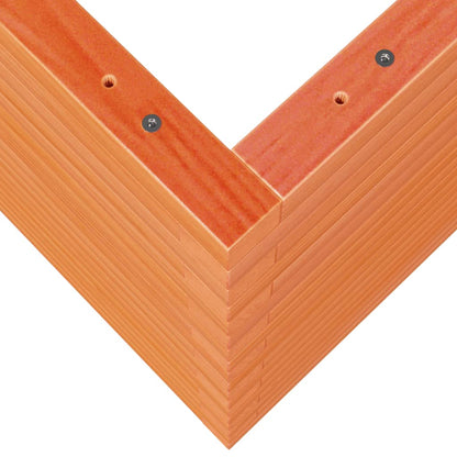 vidaXL Garden Planter Wax Brown 90x60x68.5 cm Solid Wood Pine