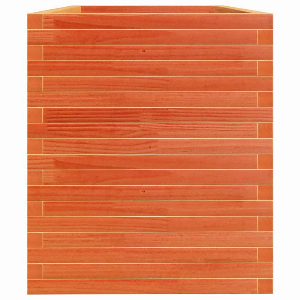 vidaXL Garden Planter Wax Brown 110x60x68.5 cm Solid Wood Pine