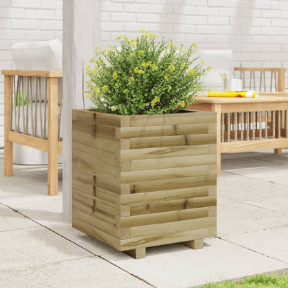 vidaXL Garden Planter 40x40x49.5 cm Impregnated Wood Pine
