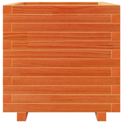 vidaXL Garden Planter Wax Brown 50x50x49.5 cm Solid Wood Pine