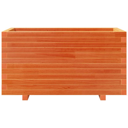 vidaXL Garden Planter Wax Brown 90x40x49.5 cm Solid Wood Pine