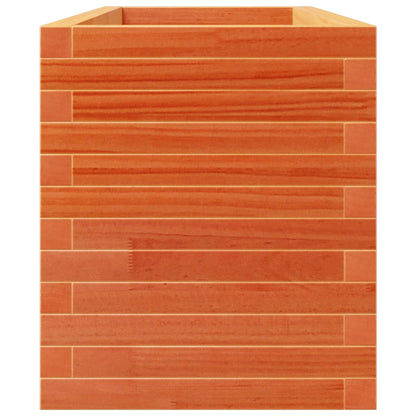 vidaXL Garden Planter Wax Brown 110x40x49.5 cm Solid Wood Pine