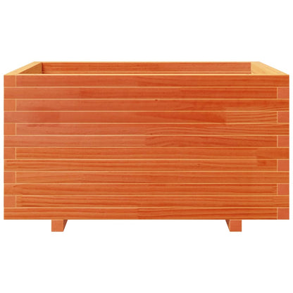 vidaXL Garden Planter Wax Brown 90x60x49.5 cm Solid Wood Pine