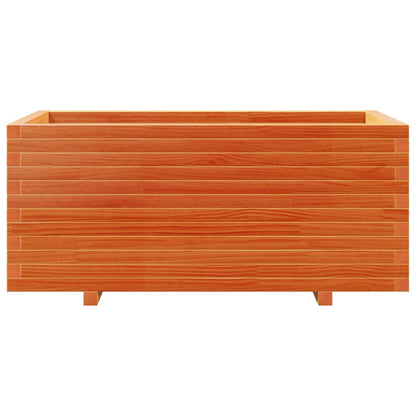 vidaXL Garden Planter Wax Brown 110x60x49.5 cm Solid Wood Pine