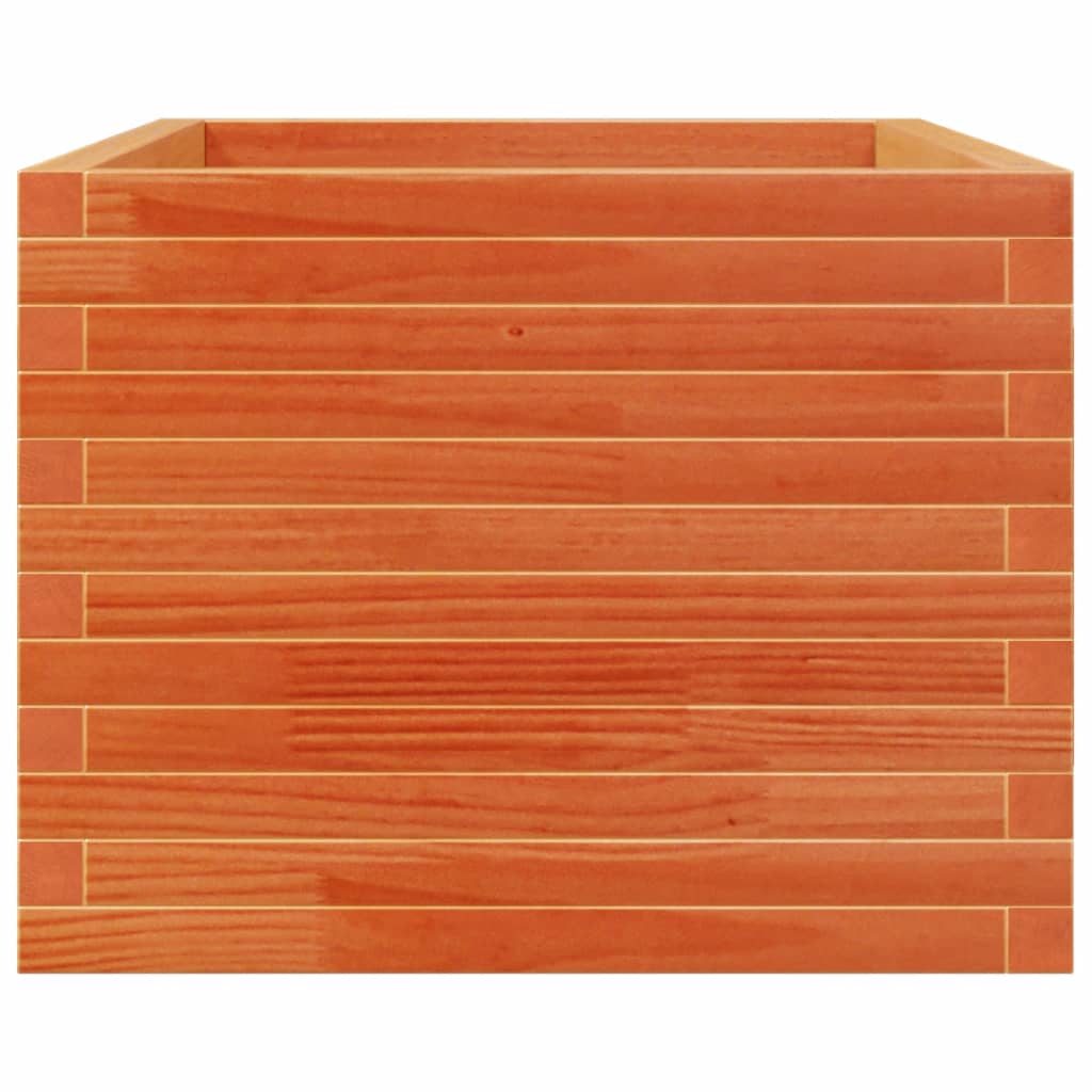 vidaXL Garden Planter Wax Brown 110x60x49.5 cm Solid Wood Pine