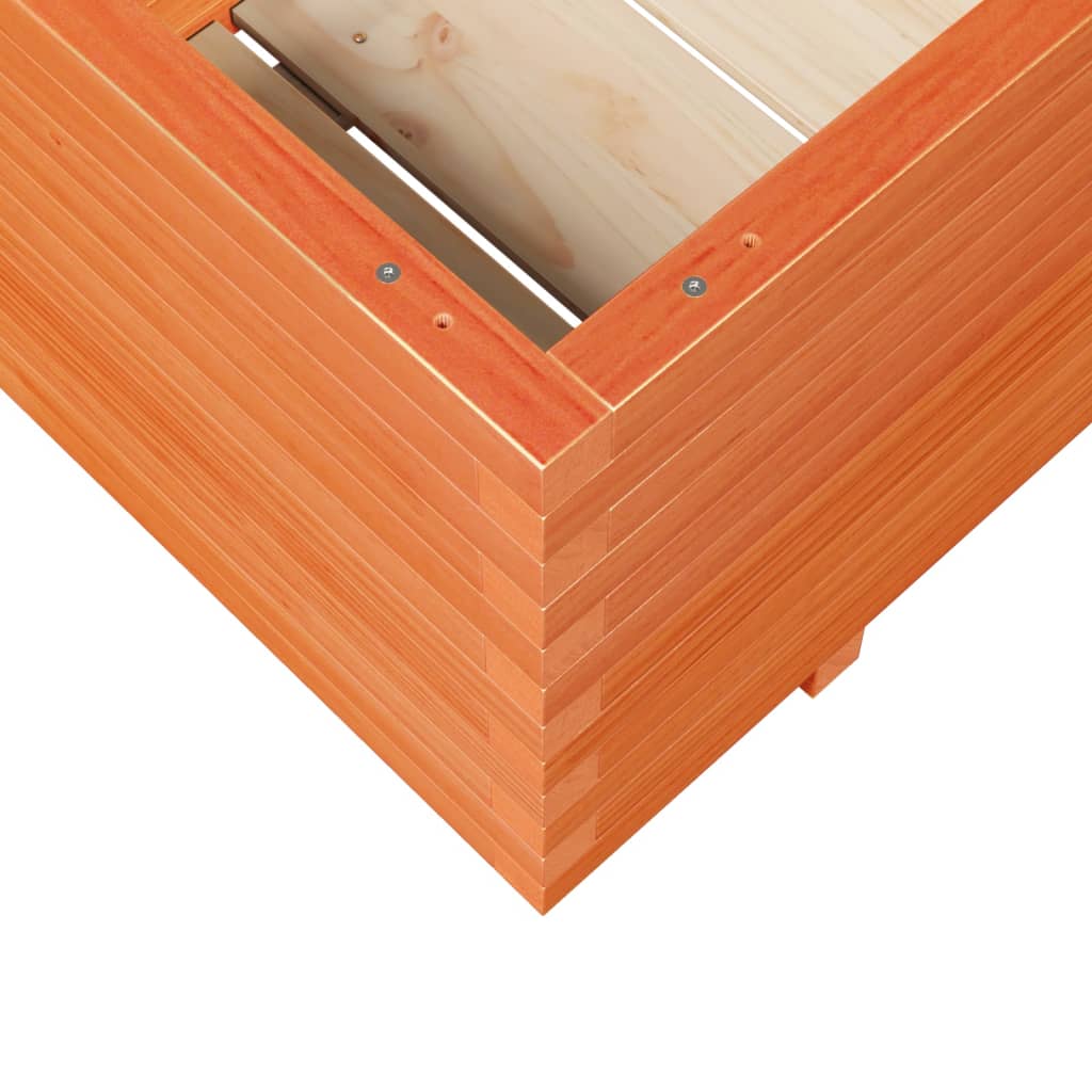vidaXL Garden Planter Wax Brown 110x60x49.5 cm Solid Wood Pine