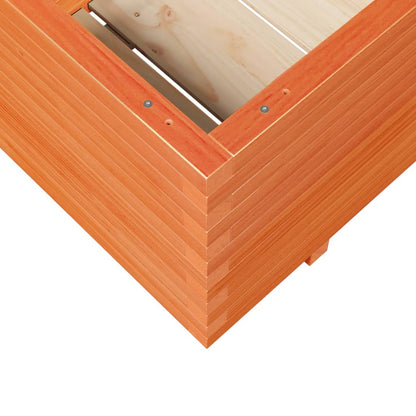 vidaXL Garden Planter Wax Brown 110x60x49.5 cm Solid Wood Pine