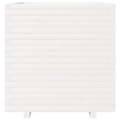 vidaXL Garden Planter White 70x70x72.5 cm Solid Wood Pine