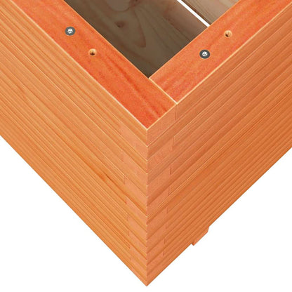 vidaXL Garden Planter Wax Brown 70x70x72.5 cm Solid Wood Pine
