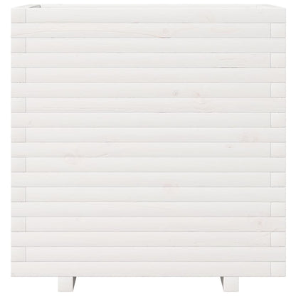 vidaXL Garden Planter White 70x40x72.5 cm Solid Wood Pine