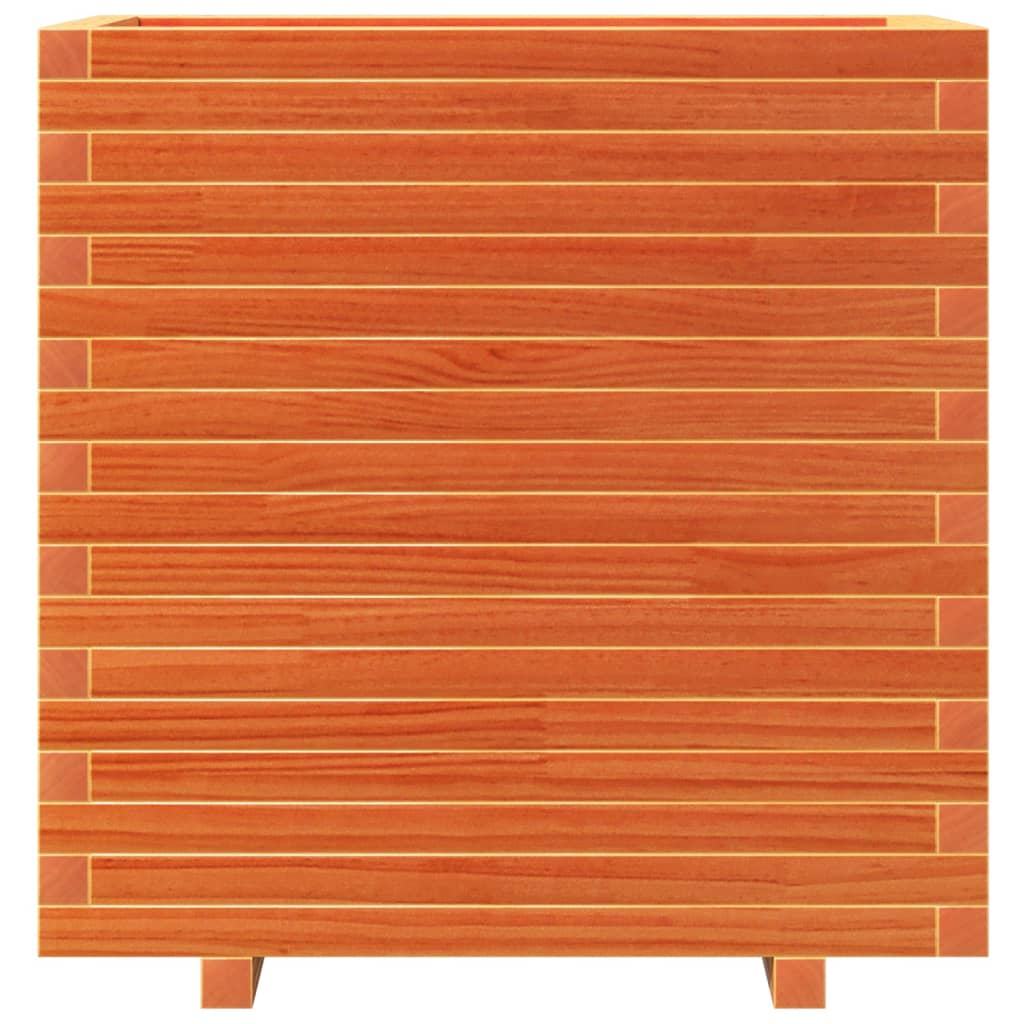 vidaXL Garden Planter Wax Brown 70x40x72.5 cm Solid Wood Pine