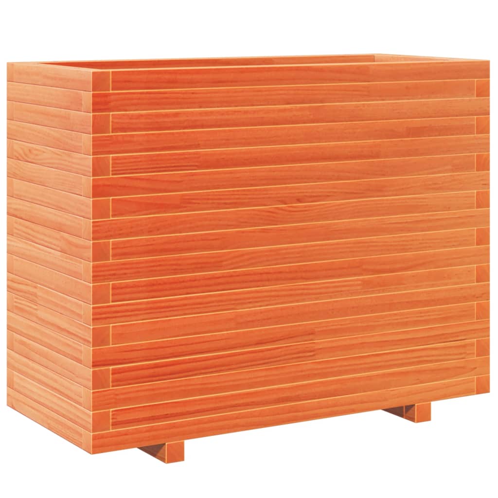 vidaXL Garden Planter Wax Brown 90x40x72.5 cm Solid Wood Pine