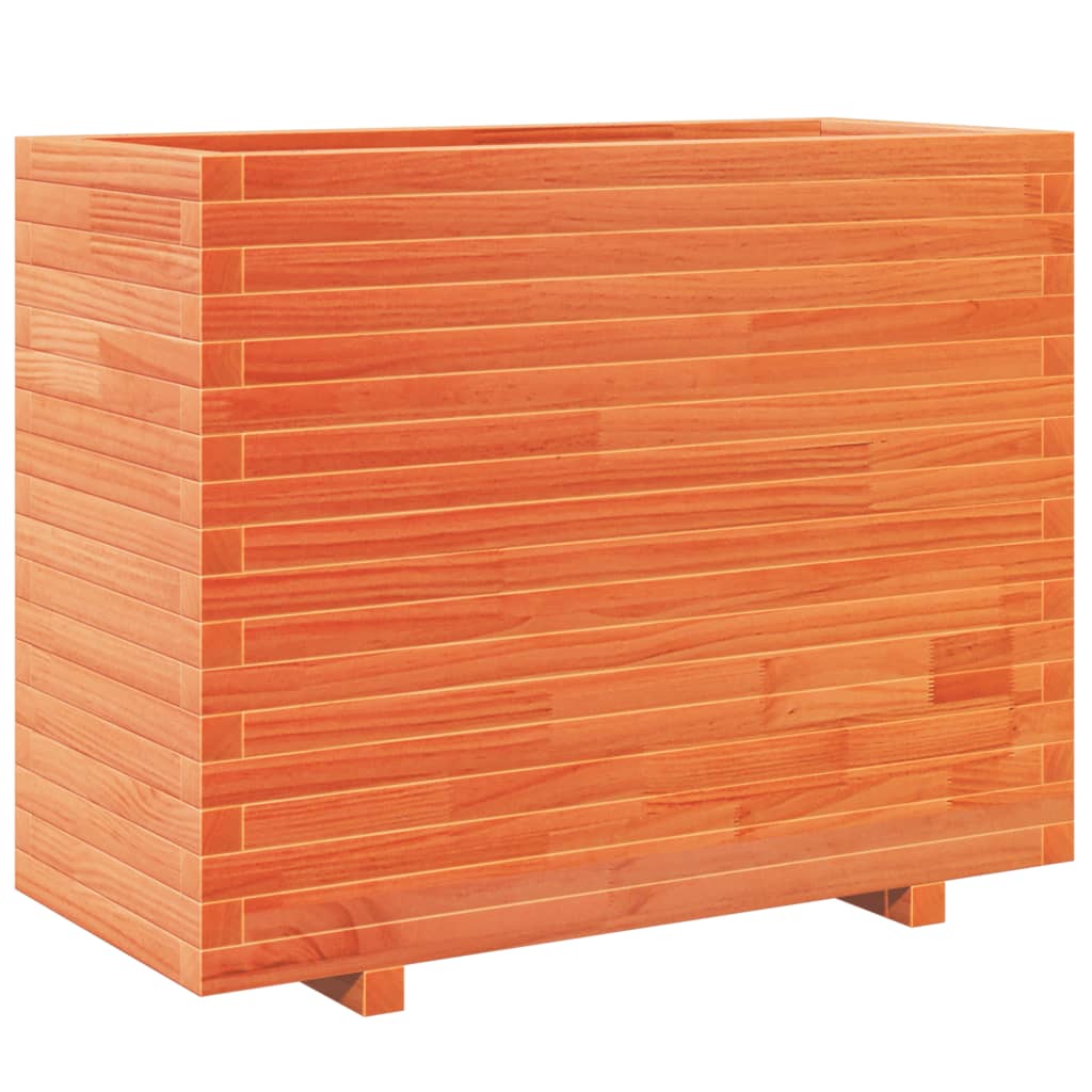 vidaXL Garden Planter Wax Brown 90x40x72.5 cm Solid Wood Pine
