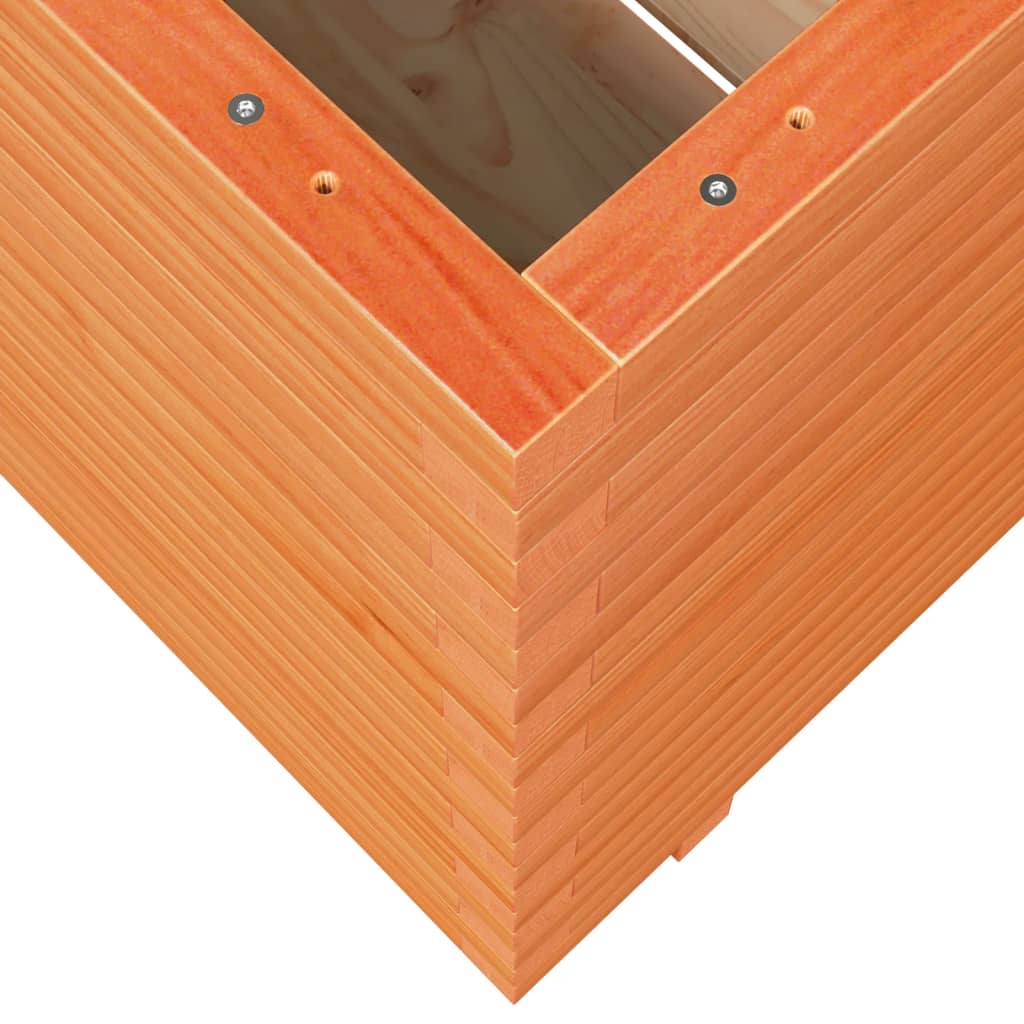 vidaXL Garden Planter Wax Brown 90x60x72.5 cm Solid Wood Pine