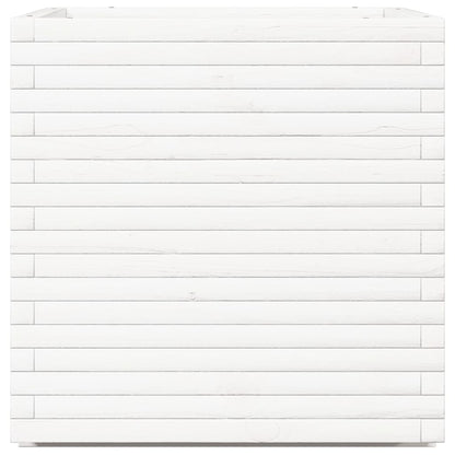 vidaXL Garden Planter White 70x70x72 cm Solid Wood Pine