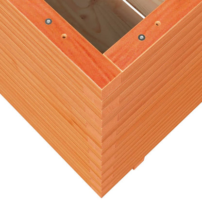 vidaXL Garden Planter Wax Brown 70x70x72 cm Solid Wood Pine