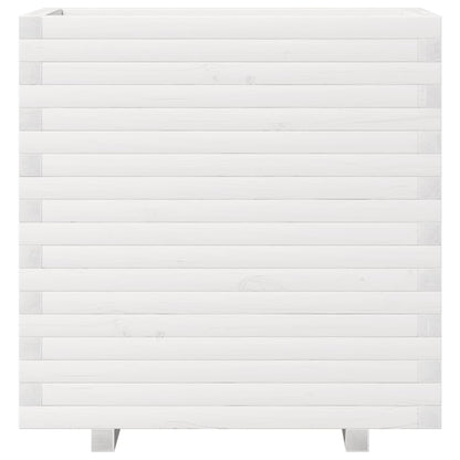 vidaXL Garden Planter White 70x40x72 cm Solid Wood Pine