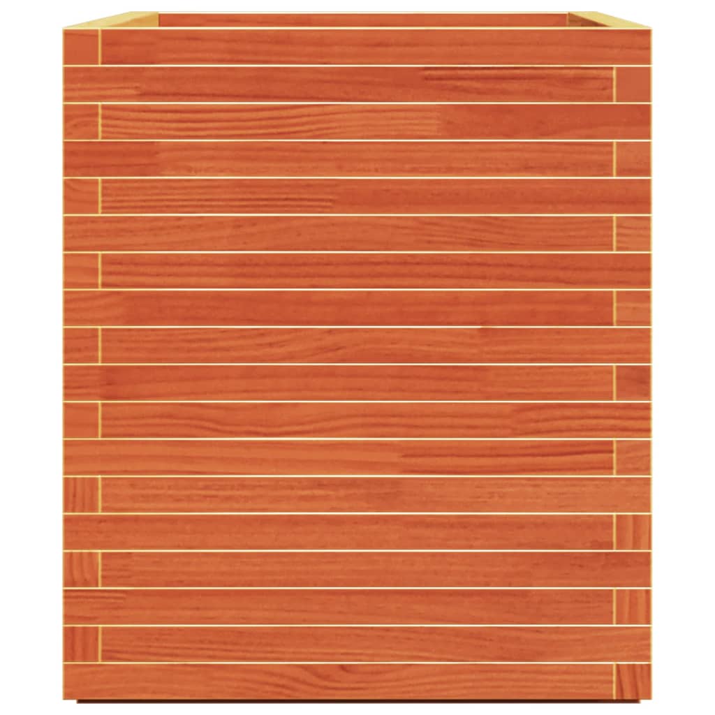vidaXL Garden Planter Wax Brown 90x60x72 cm Solid Wood Pine