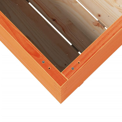 vidaXL Garden Planter Wax Brown 90x60x72 cm Solid Wood Pine