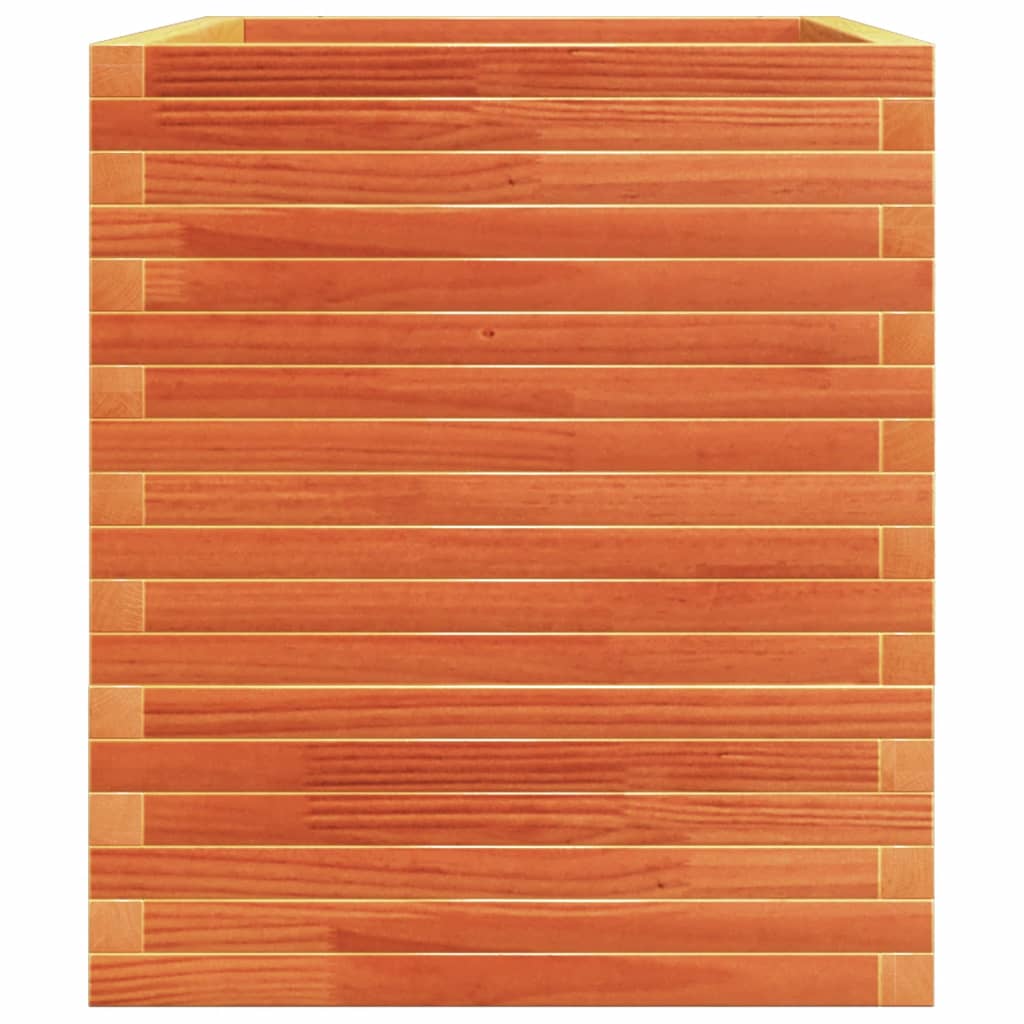 vidaXL Garden Planter Wax Brown 110x60x72 cm Solid Wood Pine