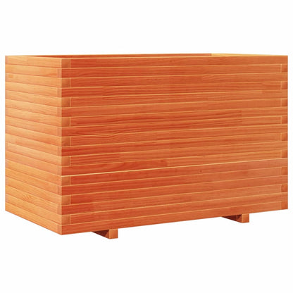 vidaXL Garden Planter Wax Brown 110x60x72 cm Solid Wood Pine