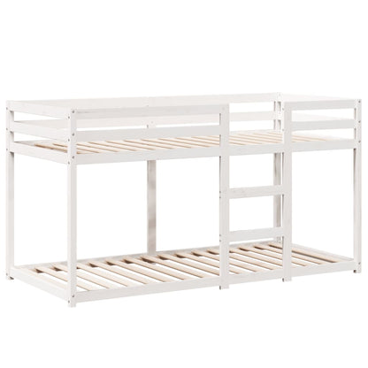 vidaXL Bunk Bed without Mattress White 80x200 cm Solid Wood Pine