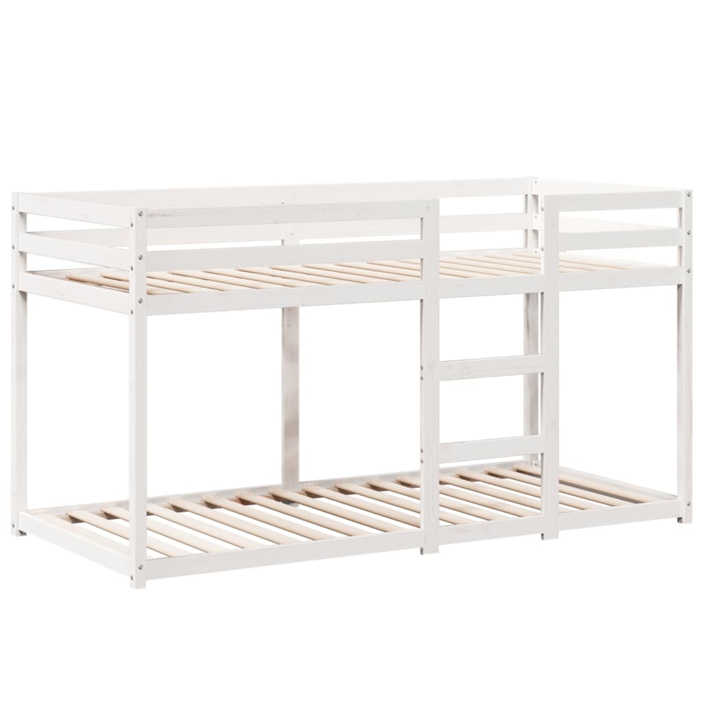 vidaXL Bunk Bed without Mattress White 90x200 cm Solid Wood Pine
