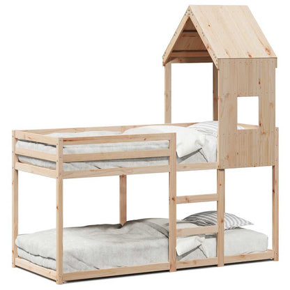 vidaXL Bunk Bed without Mattress 80x200 cm Solid Wood Pine