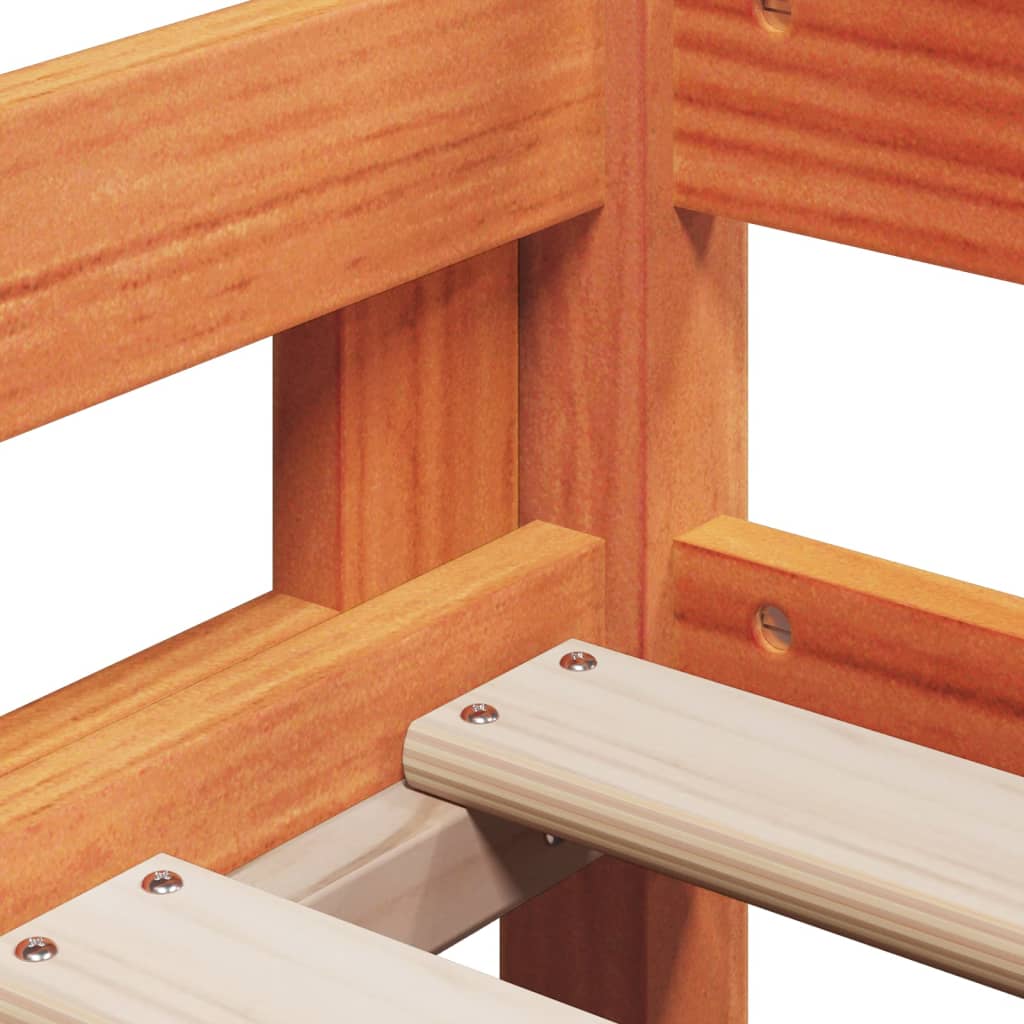 vidaXL Bunk Bed without Mattress Wax Brown 80x200 cm Solid Wood Pine