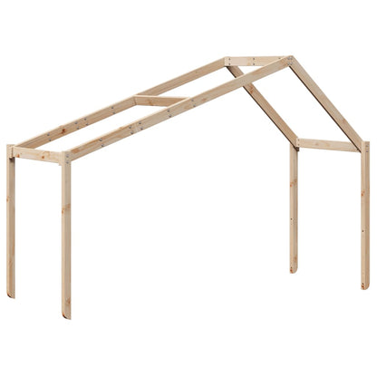 vidaXL Bunk Bed | Natural wood colour | Solid pine wood (untreated) | 90x200 cm