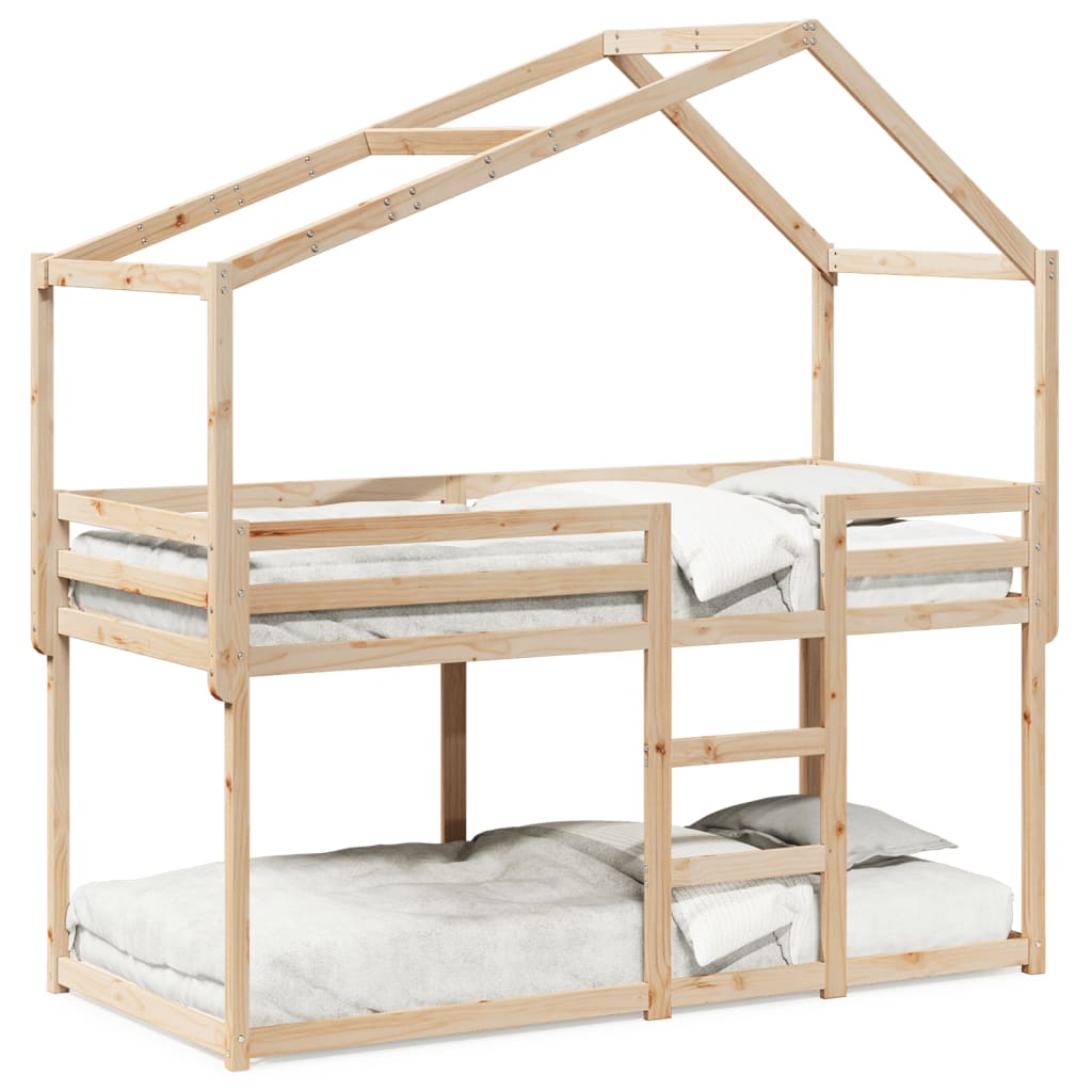 vidaXL Bunk Bed without Mattress 80x200 cm Solid Wood Pine