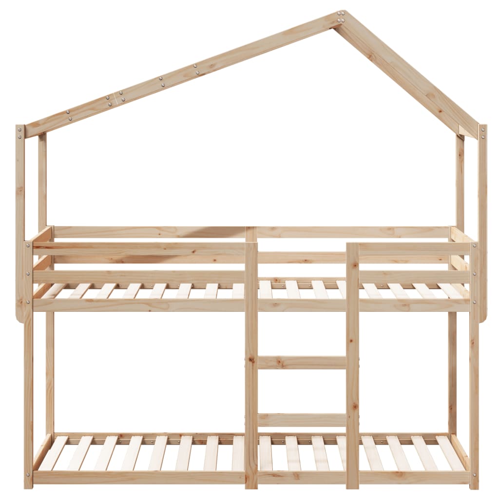 vidaXL Bunk Bed without Mattress 80x200 cm Solid Wood Pine