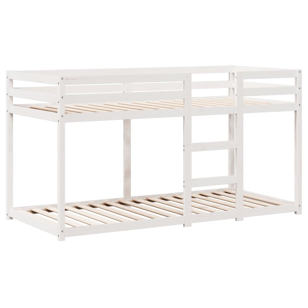 vidaXL Bunk Bed without Mattress White 80x200 cm Solid Wood Pine