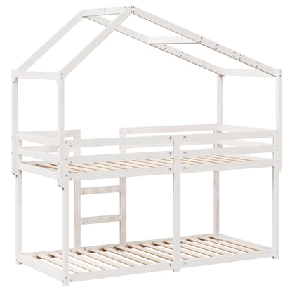 vidaXL Bunk Bed without Mattress White 80x200 cm Solid Wood Pine