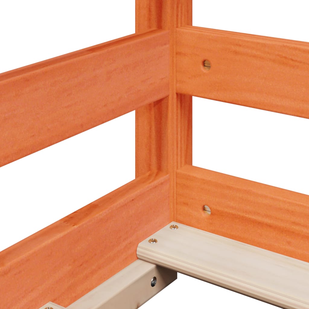 vidaXL Bunk Bed without Mattress Wax Brown 90x200 cm Solid Wood Pine