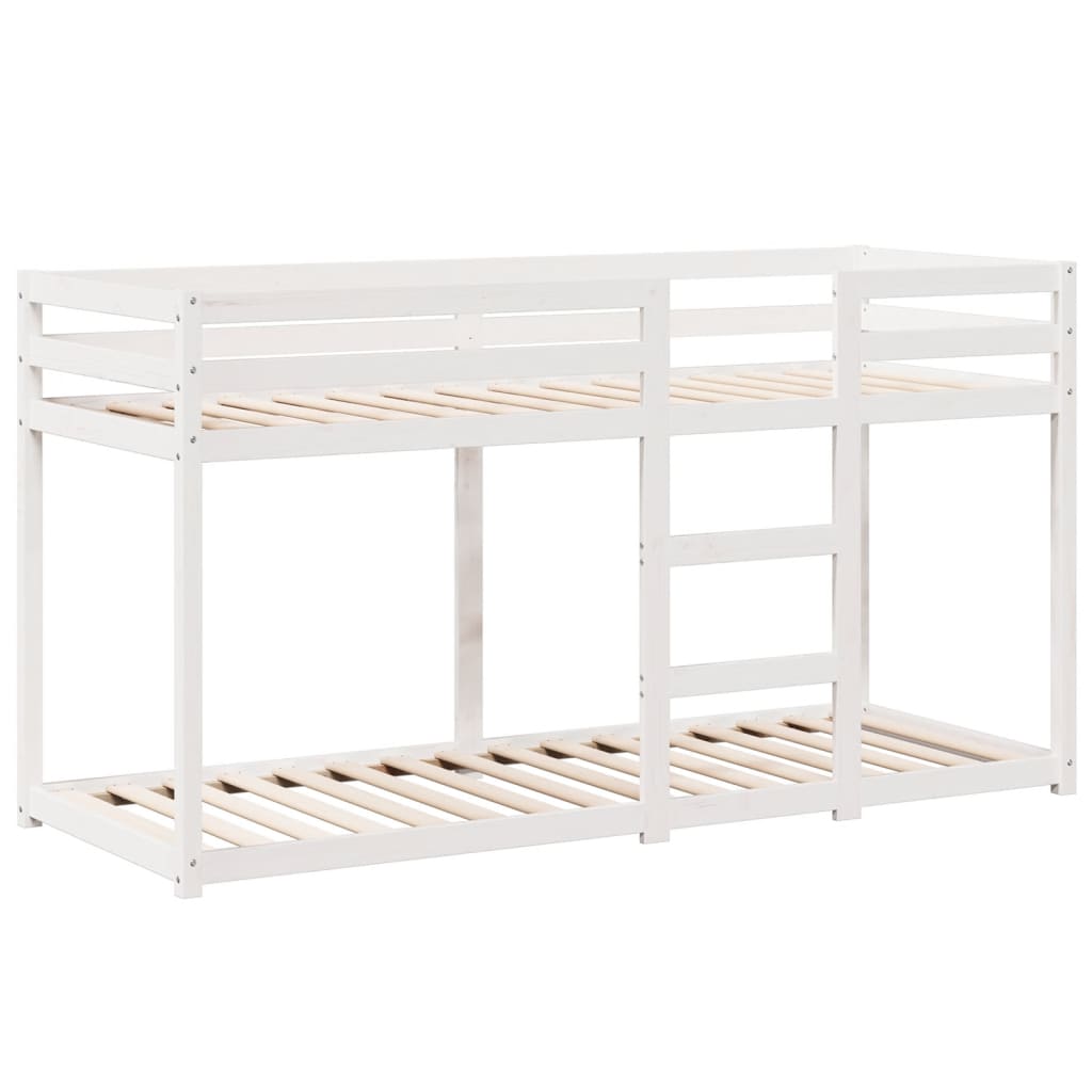 vidaXL Bunk Bed without Mattress White 90x200 cm Solid Wood Pine